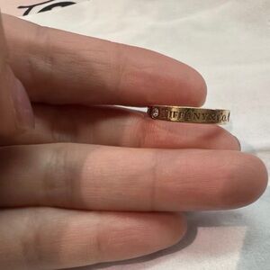 Tiffany & Co. Gold Ring with Diamond Accent